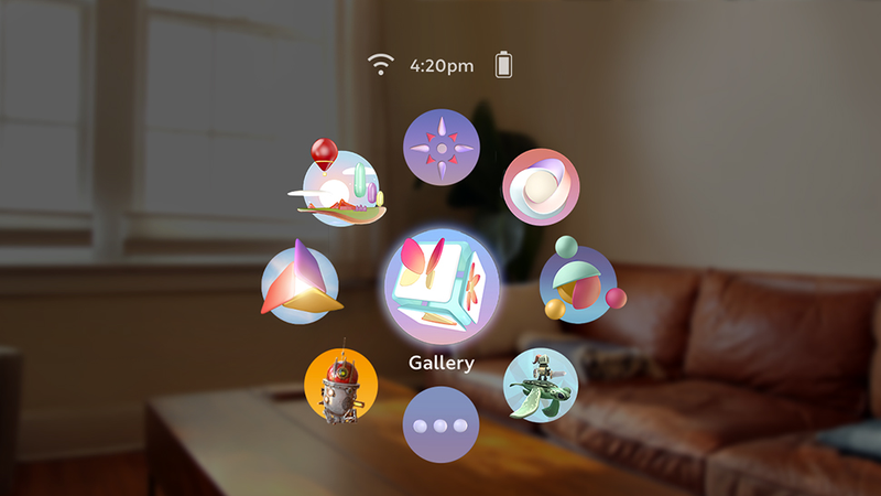 Magic Leap’s homescreen.